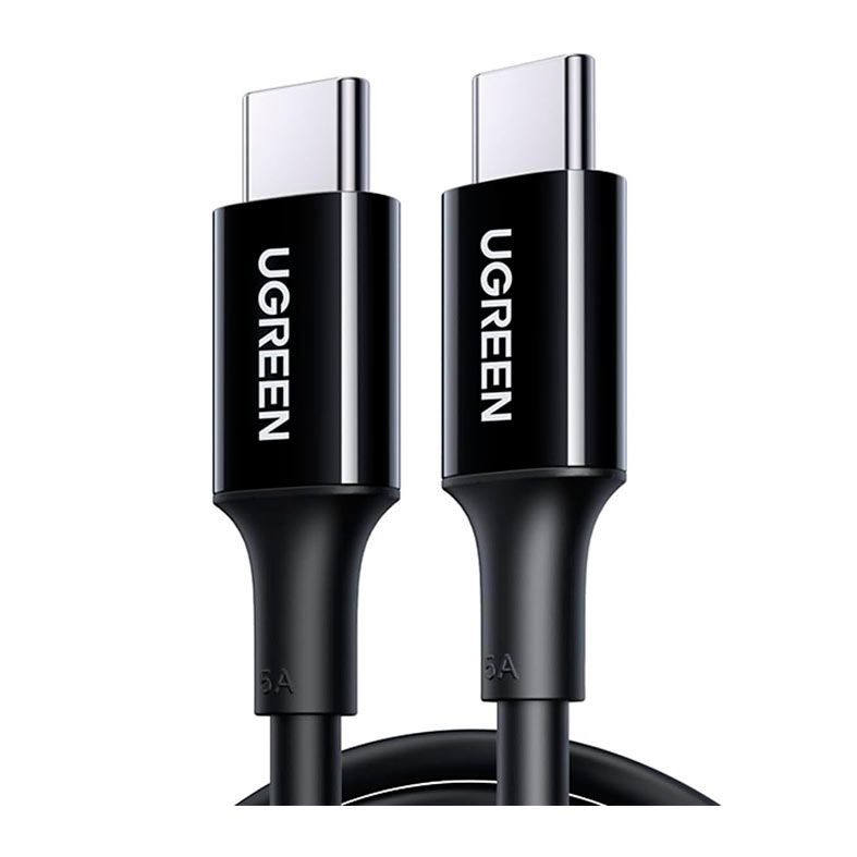 Cabo Tipo-C para Tipo-C UGREEN 2.0 Charging Cable 100W, 1m, Preto, UG-80371