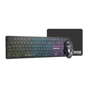 Combo Gamer K-MEX, Rainbow, ABNT2, 1500DPI, Mousepad Pequeno, B3KM7628U11CB1X