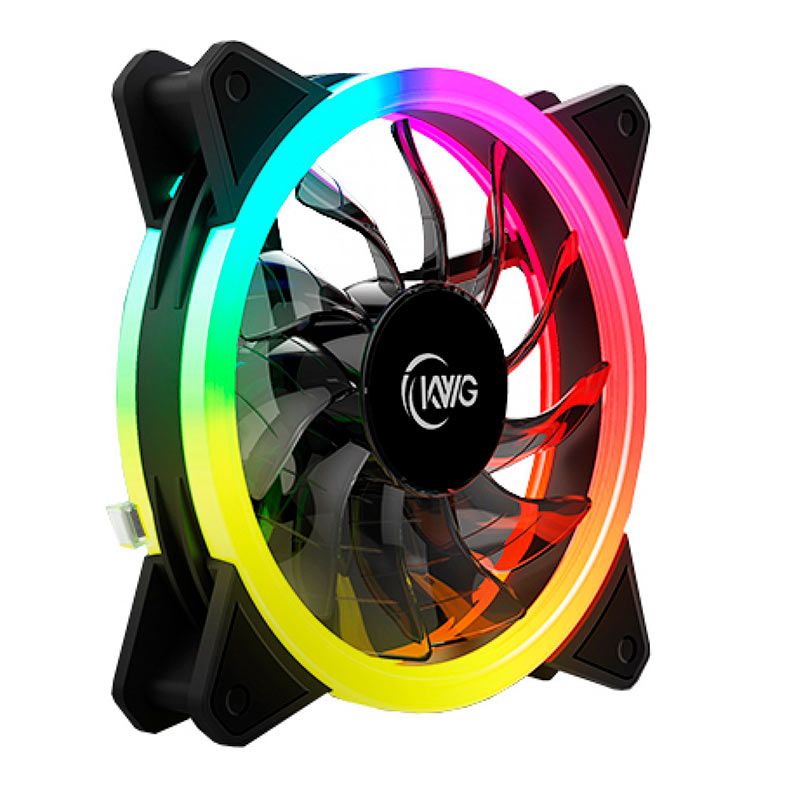 Ventoinha KWG Gemini E1-1201 Ring RGB