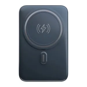 Carregador Portatil Por Inducao Geonav, 10.000 mAh, USB, USB-C, USB-A, Cinza, PB10MAGSG