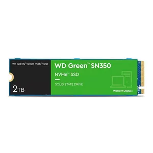 SSD WD Green SN350, 2TB, M.2 2280, PCIe NVMe, Leitura 3200 MB/s, Gravacao 3000 MB/s, WDS200T3G0C