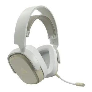 Headset Gamer Ajazz AHM09 Max, Drivers 50mm, Tri-Mode, Cinza, AHM09-MAX-GY