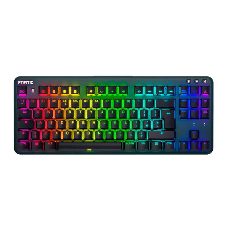 Teclado Mecanico Gamer Fnatic Mini Streak Speed Edition, RGB, Preto, KB0003-001