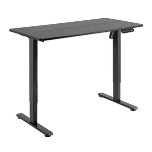 Mesa Gamer Brateck com Regulagem de Altura, 1 Motor, 120cm, Preto, S08-22RSE-B-B