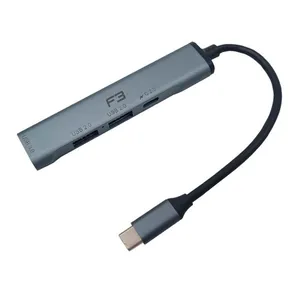 HUB F3 3 Portas USB + 1 Porta USB-C, JC-USB-TYC