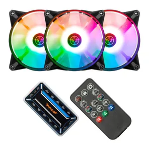 Kit Ventoinhas TGT Humber, ARGB, 3x120mm + Controladora, Preta, TGT-HR3-BK01