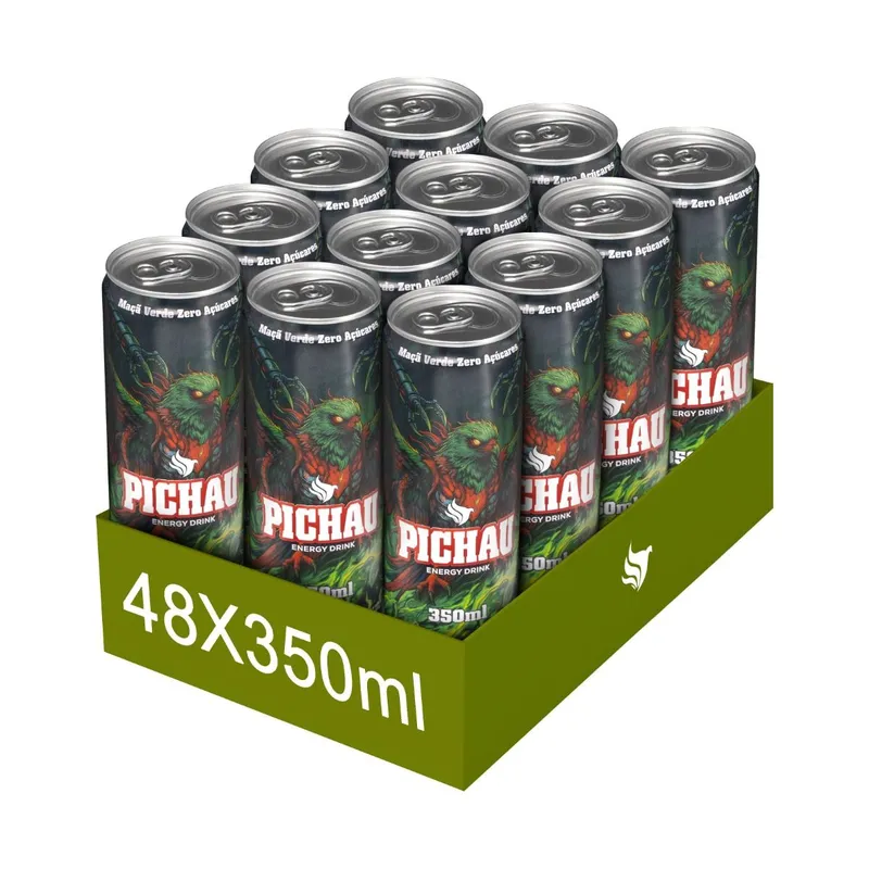 Pack Energetico Pichau Maca Verde Zero 350ml 48 unidades