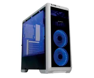 Gabinete Mymax Gamer Tornado Branco Com LED Azul, MCA-FC-T07A/WH