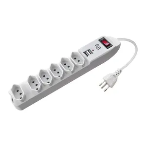 Filtro de Linha Multi, 6 Tomadas, 2xUSB, 1.5m, Branco, WI251
