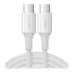 Cabo Tipo-C para Tipo-C UGREEN PD Fast Charging Braided Cable 3A, 2M, Branco, UG-35219