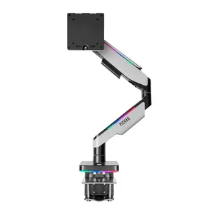 Suporte Articulado Com Pistao a Gas Para Monitor Pichau Serpens, 17 Pol. a 49 Pol., RGB, Preto e Branco, PG-SRPNS-RGB01