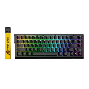 PRE VENDA - Teclado Magnetico Attack Shark X68 HE, RGB, Switch Magnetico Linear, Preto, X68-HE-BLACK