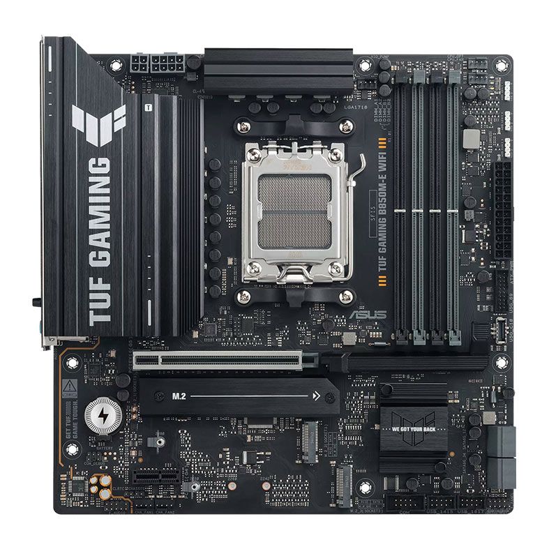 Placa Mae Asus TUF Gaming B850M-E Wi-Fi, DDR5, Socket AMD AM5, Chipset AMD B850, TUF-GAMING-B850M-E-WIFI