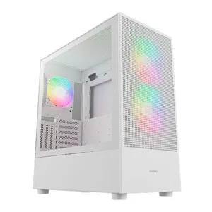 Gabinete Gamer Gamdias Talos E3 Mesh Elite, RGB, Mid-Tower, Lateral De Vidro, Com 3 Fans, Branco, TALOSE3-MESH-ELITEWH