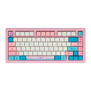 Teclado Gamer Akko ACR Pro 75 Sylph Potion DSA, RGB, ANSI, Switch Akko Cream Blue V3 Pro, Rosa, ACR-PRO-75-BLUE-P