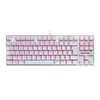 Teclado Mecanico Redragon Kumara Lunar White Led Vermelho Switch Azul, K552W-2 PT-BLUE