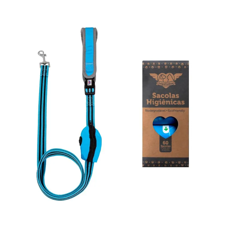 Kit Passeio SmoothRide1 1,5m azul, sacolas 4 rolos