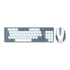 Combo Gamer Redragon BS-8772, Wireless, Teclado ABNT2, Mouse 2400DPI, Cinza e Branco, BS-8772-GW