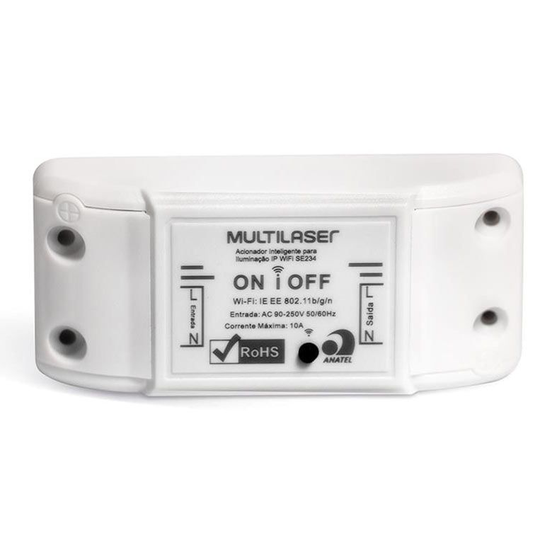 Interruptor de Iluminacao Wi-Fi Multi Liv, Branco, SE234