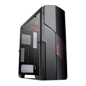 Gabinete Mymax Galaxy Mid Tower Led Vermelho, MCA-FC-GA11A/RD