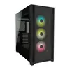 Gabinete Gamer Corsair ICUE 5000X RGB, Mid-Tower, Lateral de Vidro, Com 3 Fans, Preto, CC-9011212-WW