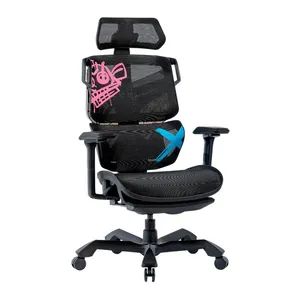 Cadeira Ergonomica TGIF ACE JINX, Apoio de Braco 6D, Preta, ACE-J-6DF