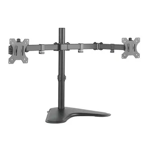 Suporte Duplo Articulado de Mesa Para 2 Monitores ELG. 17 Pol. a 32 Pol., Preto, T1224N