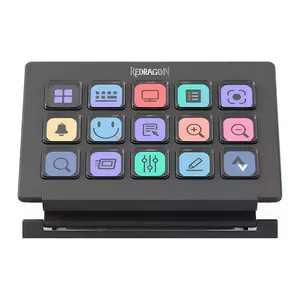 Stream Deck Redragon Streamcraft SS550, USB, Preto, SS-550