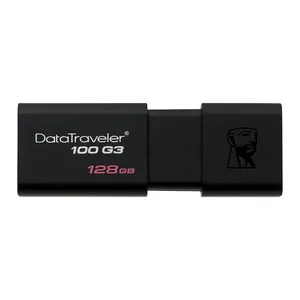 Pen Drive Kingston DataTraveler 100 128GB USB3.1 Preto, DT100G3-128GB