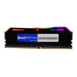 Memoria Best Memory Highlander RGB, 8GB (1x8GB), DDR4, 3600MHz, Preta, BT-D4-8G-3600DW-RGB