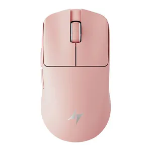 Mouse Gamer ATK Gear Blazing Sky F1 V2, 30000DPI, 5 Botoes, Wireless, Rosa Coral, F1-V2-ULTIMATE-RC