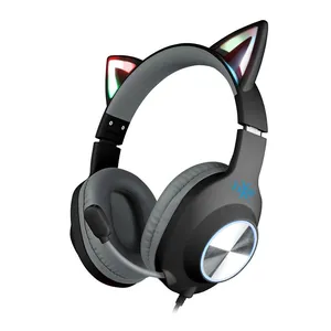 Headset Gamer Foxxray Bal-62 ShinyCat, RGB, Drivers 40mm, Preto, FXR-BAL-62-BK