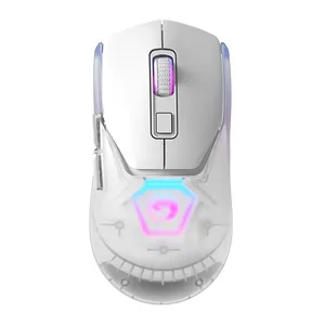 Mouse Gamer Marvo Z Fit Pro G1W, RGB, Wireless, 19000DPI, 7 Botoes, Branco, ZFITPRO-G1W-WH