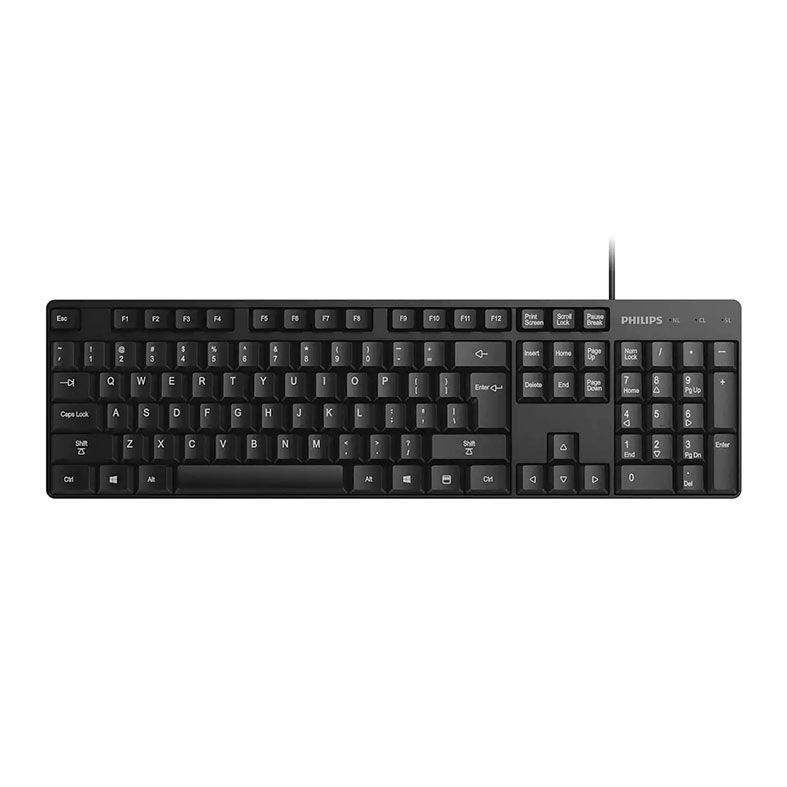 Teclado Philips K254, ABNT2, Preto, SPK6254