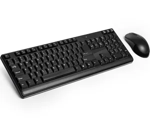 Kit Teclado E Mouse Multi Sem Fio 2.4 Ghz Multimidia USB Preto, TC162