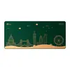 Mousepad Akko World Tour London, Extra Grande, 900x400x4mm, verde, AKKO-LONDON-WT
