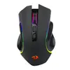 Mouse Gamer Redragon Griffin Pro, RGB, 4800DPI, 7 Botoes, Wireless, Preto, M602P-KS