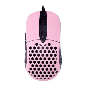 Mouse Gamer Dazz Ultra Light, Led Rainbow, 3200DPI, 6 Botoes, Rosa, 62000081