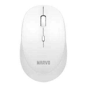 Mouse Marvo WM103, 1600DPI, 4 Botoes, Wireless, Branco, WM103-WH