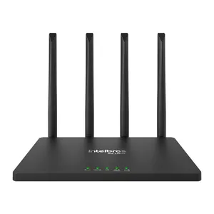 Roteador Wi-Fi 5 Intelbras Wi-Force W5-1200F, Dual Band, 300Mpbs e 867Mbps, 4 Antenas, Preto, W5-1200F