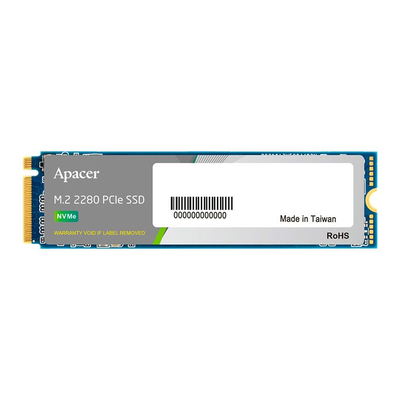 SSD NAS Apacer Endurance PP3480, 1TB, M.2 2280, Leitura 2450MB/s, Gravacao 2000MB/s