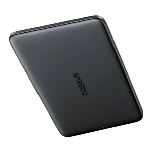 Carregador Portatil Baseus Magsafe Picogo, 5000mAh, 20W Turbo, Preto Cosmico, P1007680C123-00