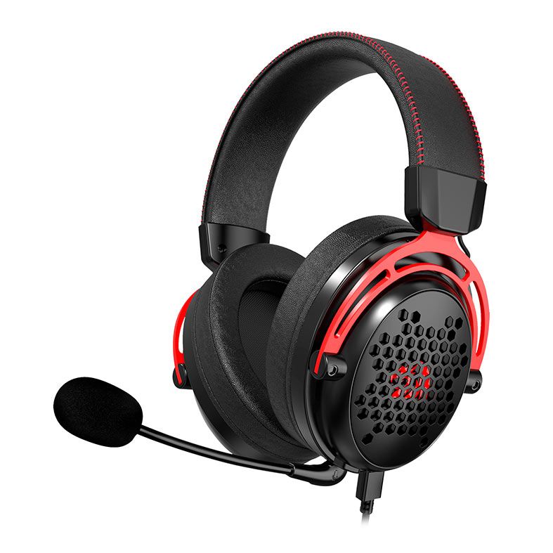 Headset Gamer Redragon Diomedes Preto USB 53mm Surround 7.1 H386