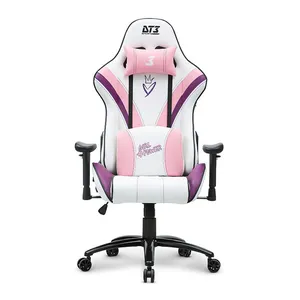 Cadeira Gamer DT3 Girl Power V2, Branco e Rosa, 13434-5