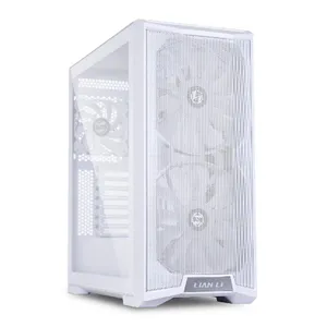 Gabinete Lian Li Lancool 215, Mid-Tower, Lateral de Vidro, Com 3 Fans, Branco, LANCOOL215W-WHITE
