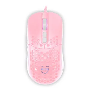 Mouse Gamer Dazz Skadi, RGB, 12000DPI, 7 Botoes, Rosa, 62000093