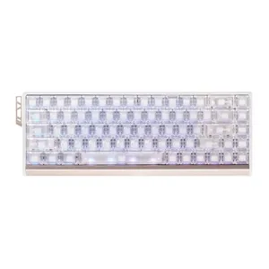 Teclado Magnetico ATK Gear 68 RX, Switch Wolf, Branco, 68RX-WH