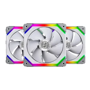 Kit Ventoinhas Lian Li Uni Fan SLI120 RGB Branco 3x120mm, UF-SL120-3W