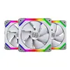 Kit Ventoinhas Lian Li Uni Fan SLI120 RGB Branco 3x120mm, UF-SL120-3W