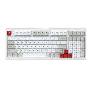 Teclado Mecanico Gamer 1STPlayer Lang MK980, RGB, Switch Amarelo, Branco, MK980WH